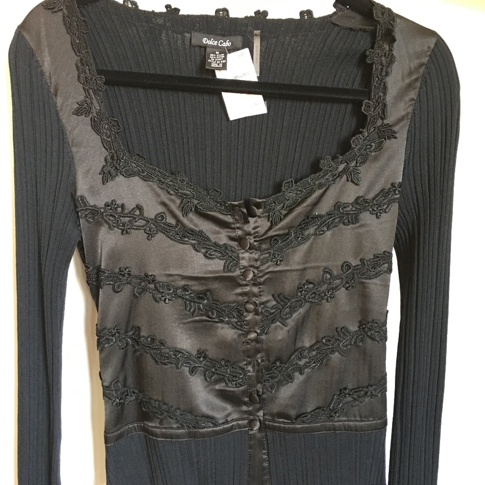 Bustier! HOT!!! Dolce Cabo button-down top - bustier style NWT